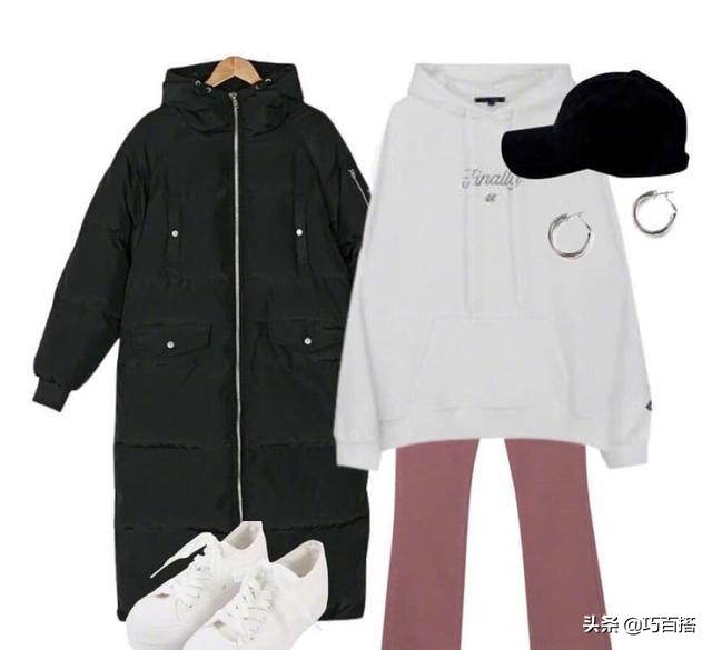 简单黑色棉服连帽,时尚修身黑色棉服简单大气