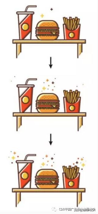 「AI教程」如何用AI绘制扁平化快餐图标教程