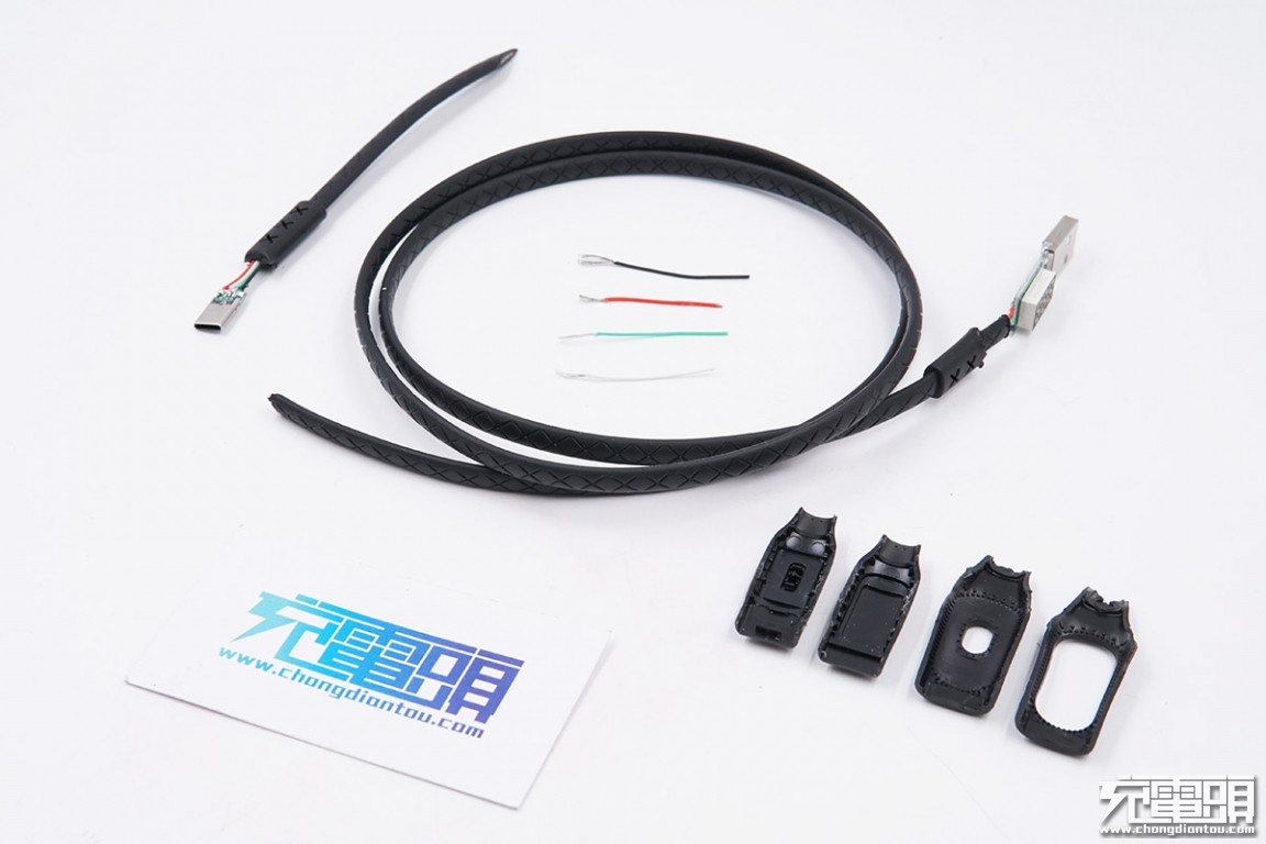 c口快充数据线拆解,加粗快充可自动断电数据线测评