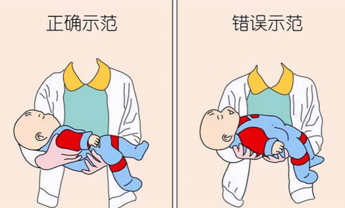 新生儿怎么抱姿势正确,新生儿怎么抱才不会吐奶