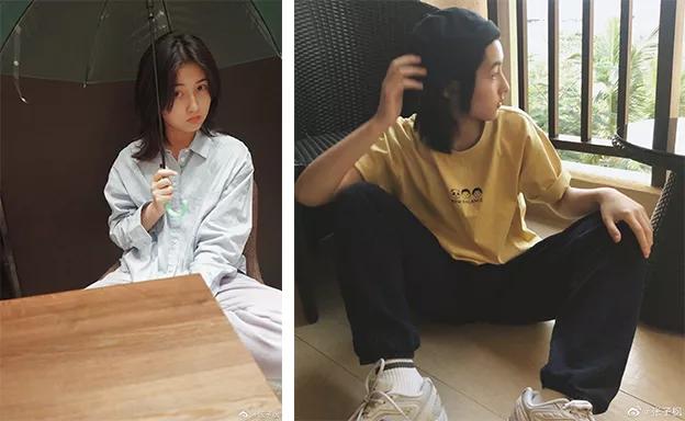 胸大和胸小穿衣服的差距,胸大和胸小穿t恤对比