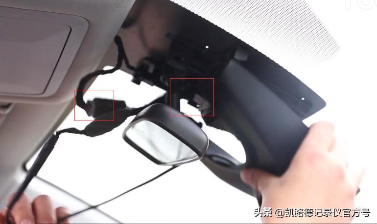 全新丰田威兰达/荣放专用行车记录仪，原厂模具免走线安装高清图