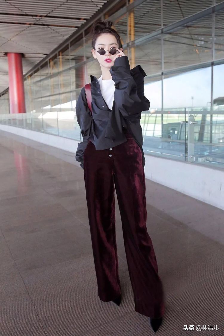 一年四季都是阔腿裤,四季都可穿的显瘦白色阔腿裤