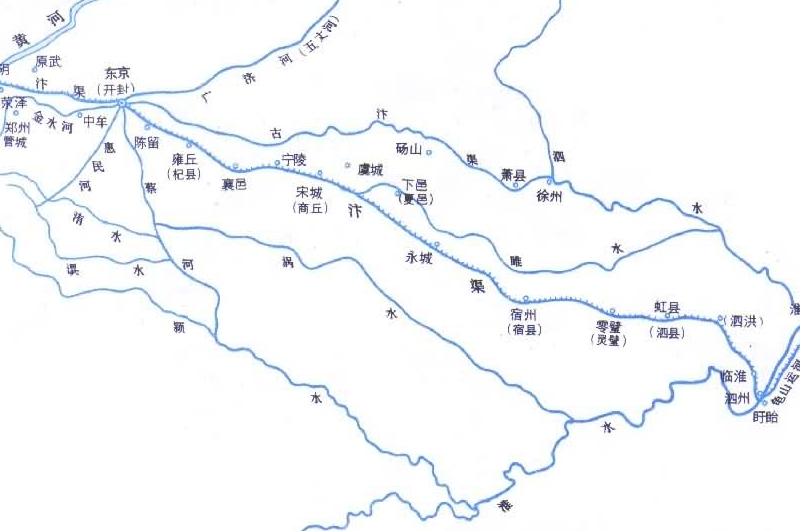 宿州新汴河来历,宿州市的汴河