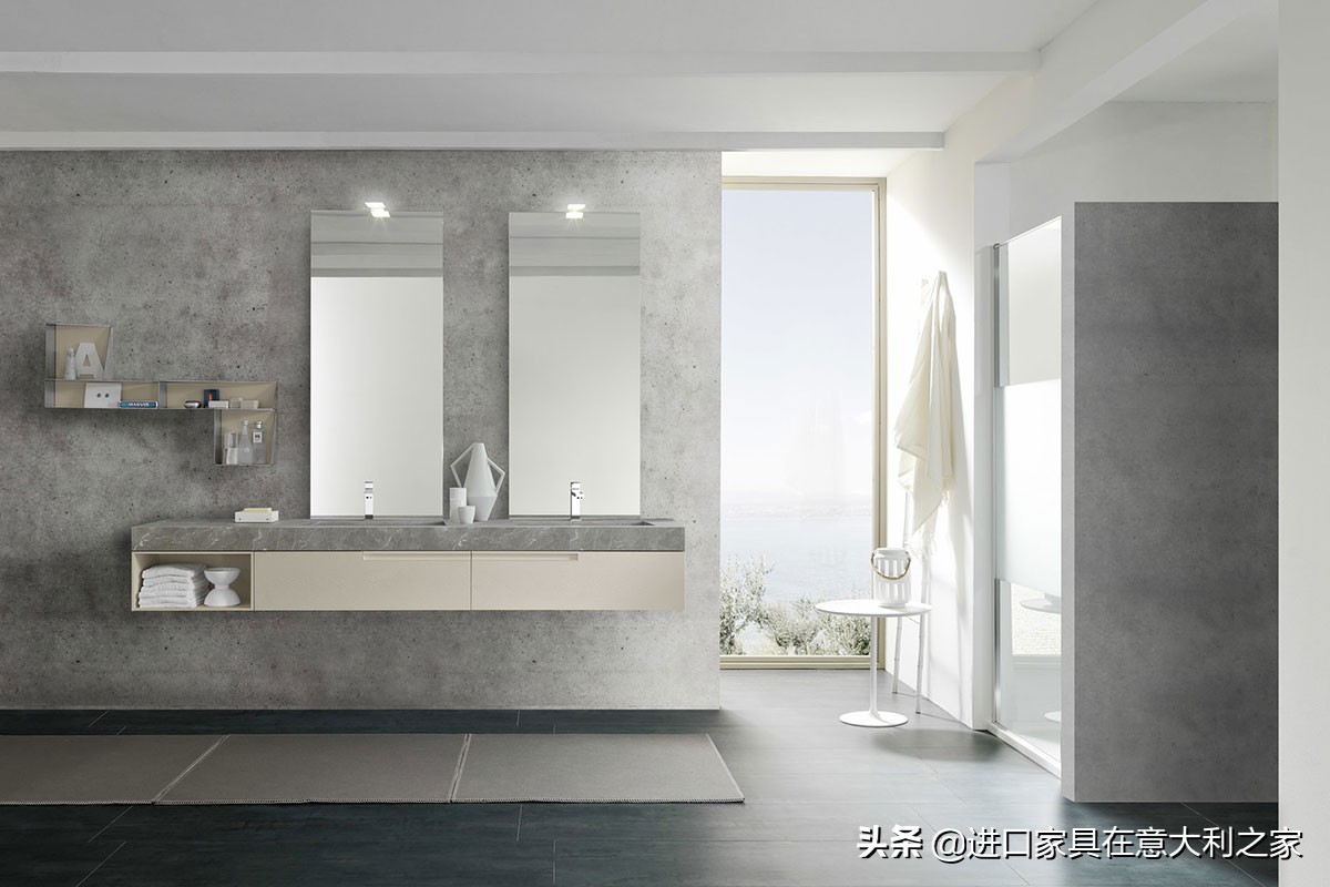 浴室柜轻奢北欧卫生间洗脸盆柜,浴室柜北欧风格选什么颜色好看