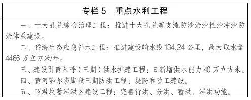 呼包鄂乌2019规划,内蒙古最新十四五规划