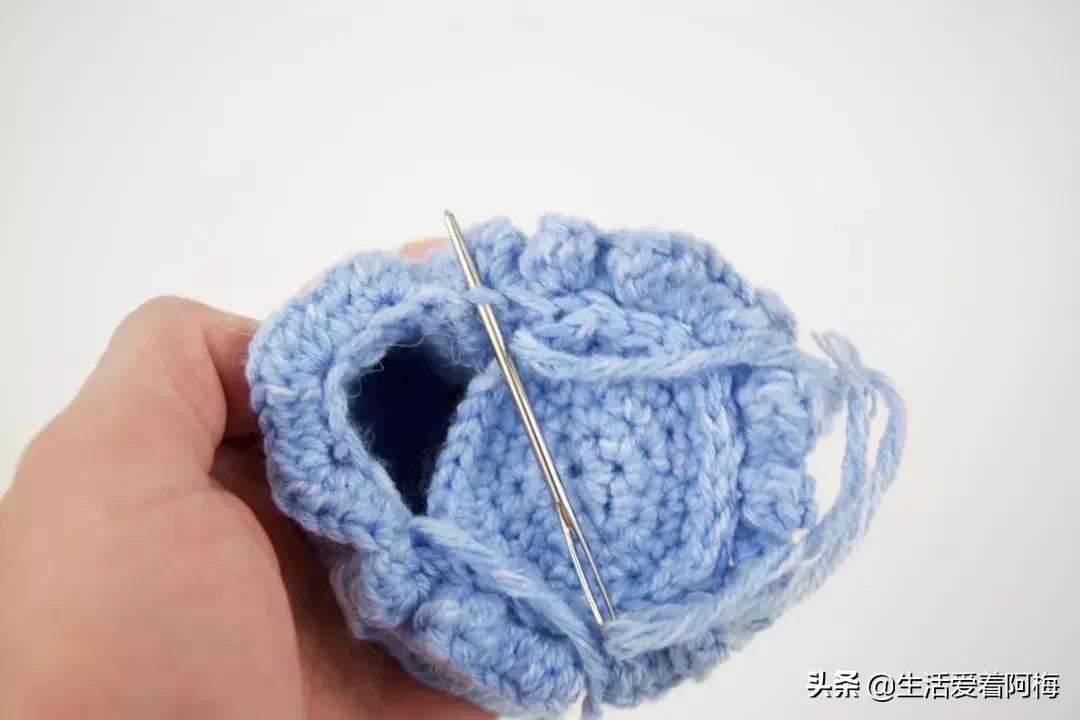 粗毛线钩织蝴蝶结小物件,大蝴蝶结和小蝴蝶结钩针编织教程