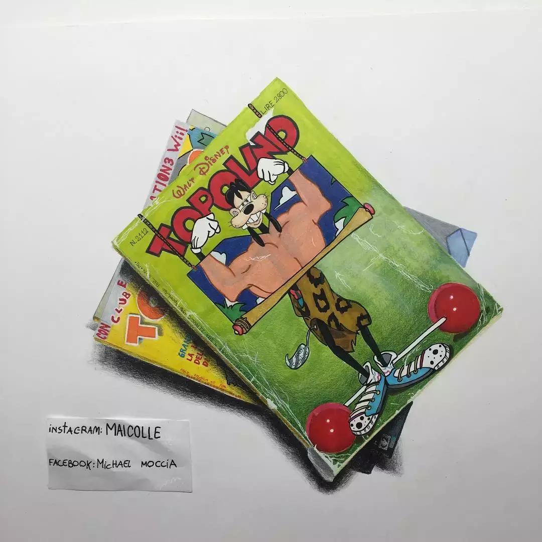 学渣购物小票画画,97年画画天才