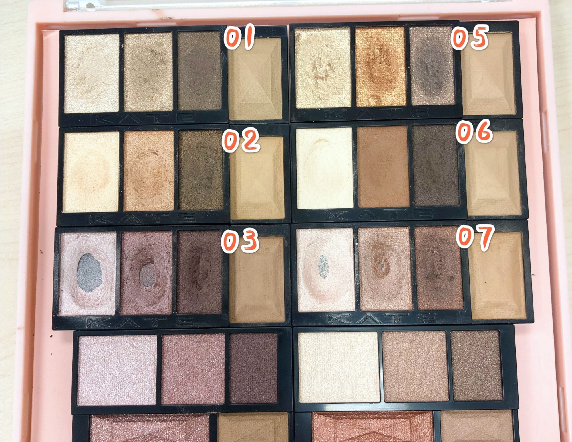 日本人气的6款kate系列眼影,kate新骨干眼影or2