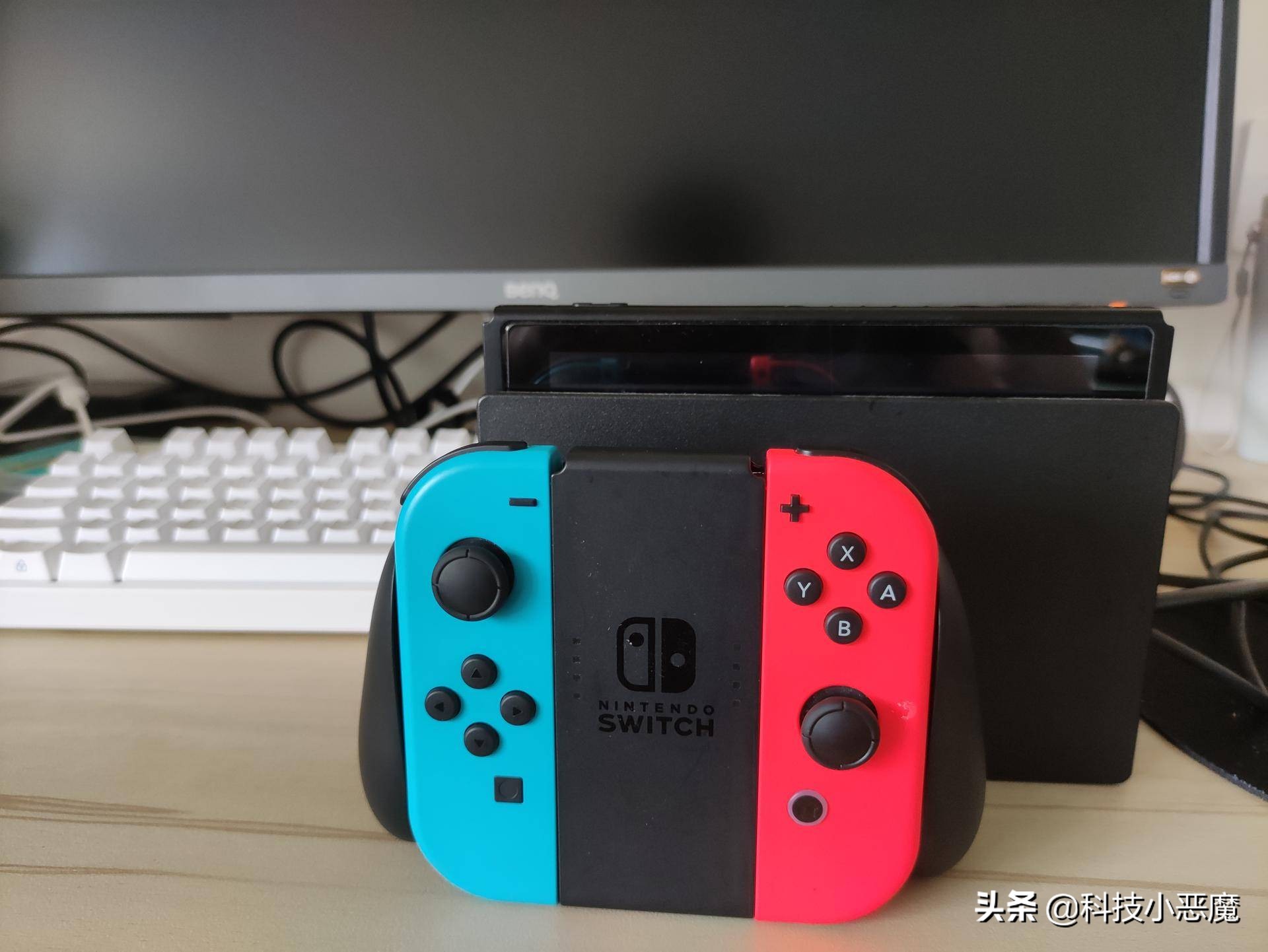 switch手柄joy-con测评,joycon握把模式switchpro