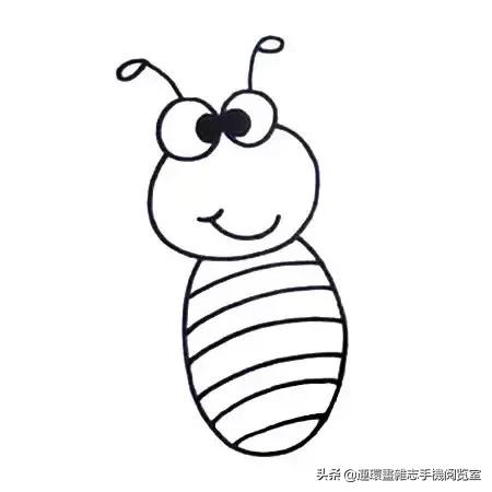 可爱的小昆虫简笔画,我认识的昆虫简笔画