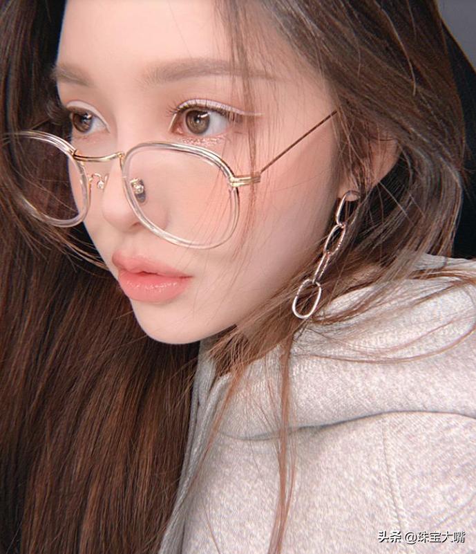 黑色韩风耳环推荐,韩款银耳饰