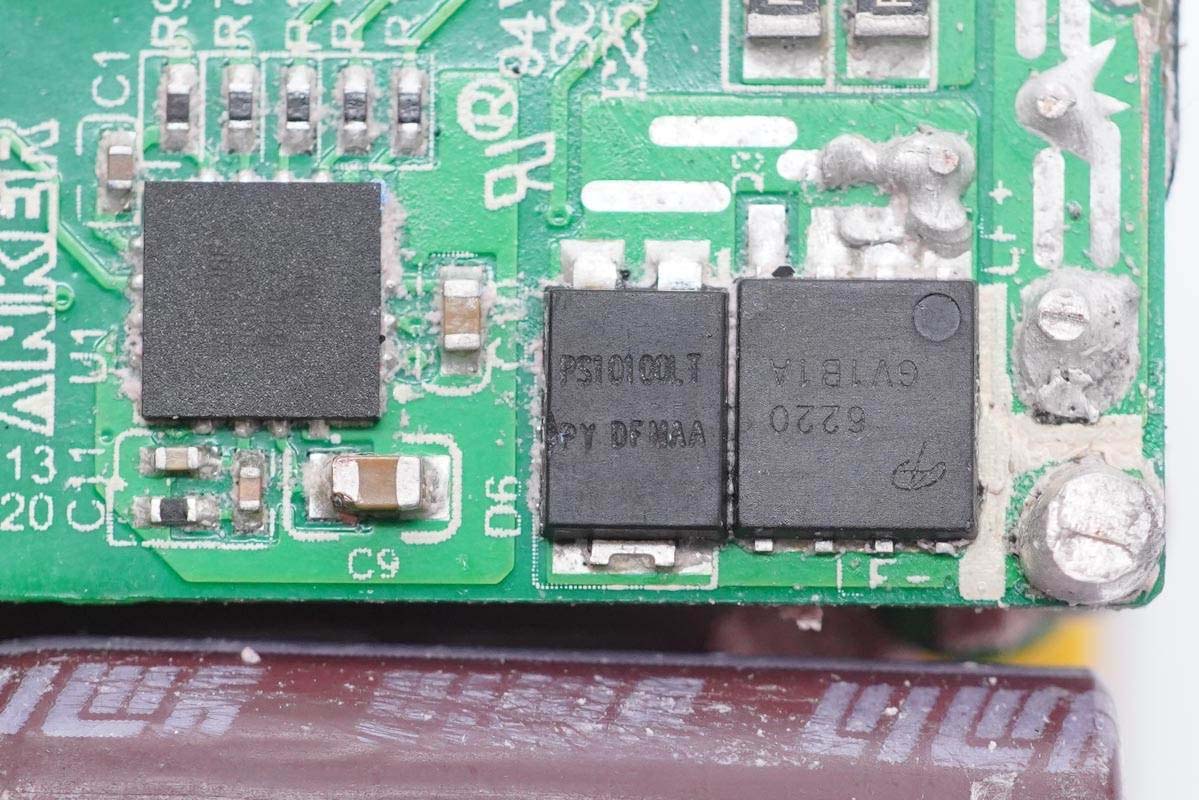 氮化镓快充拆解,双口快充头65w氮化镓拆解