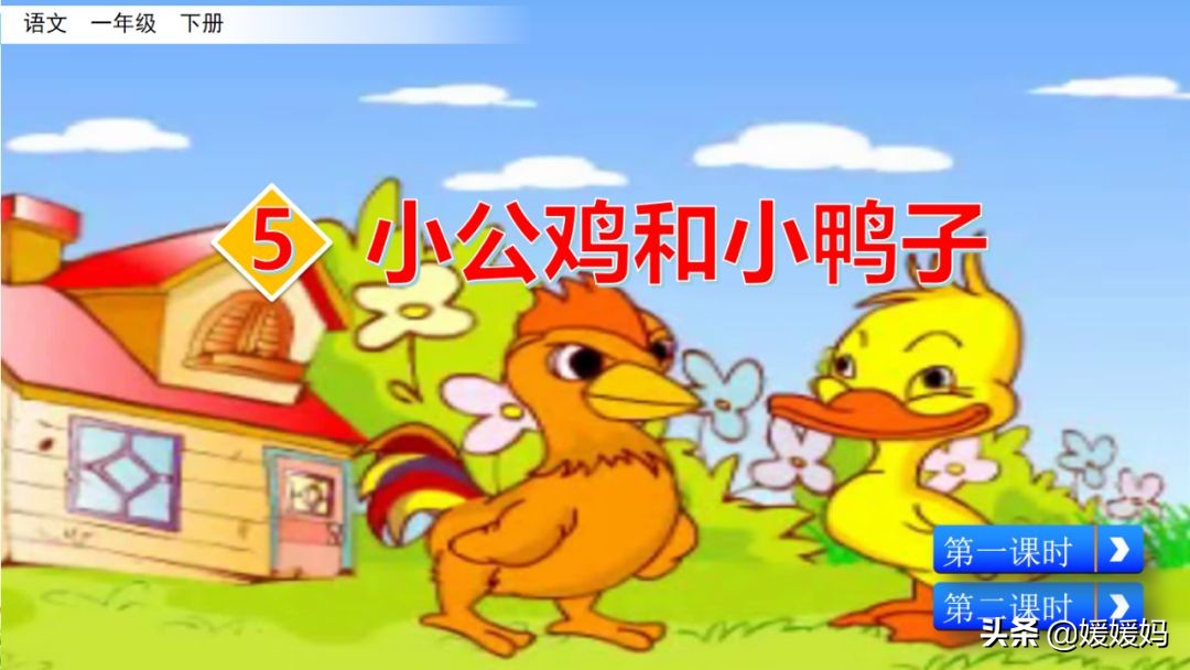 一年级小公鸡和小鸭子仿写句子,一年级小公鸡和小鸭子的看图写话