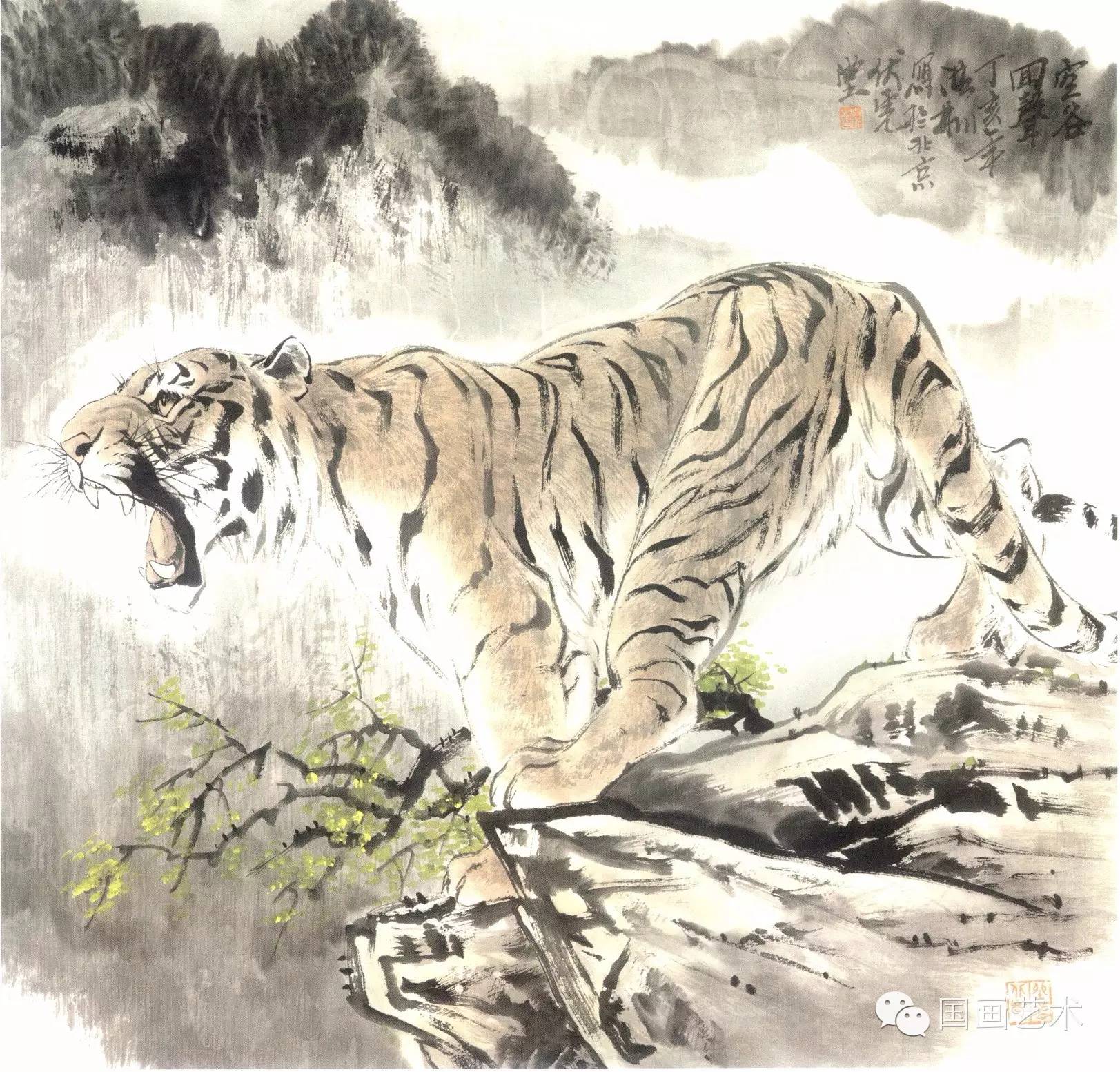 写意画虎教程,写意虎的十种方法