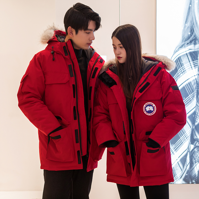 加拿大大鹅正品羽绒服远征款女中长款加厚保暖外套男