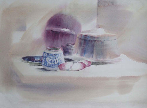 宁波著名水彩画家孙宁,孙宁水彩100幅欣赏