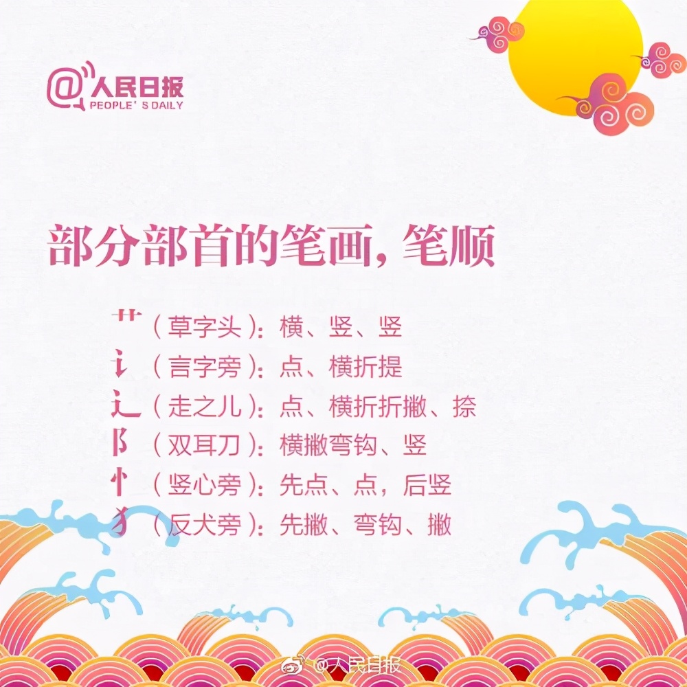 汉字笔顺基本规则口诀,汉字的笔顺规则讲解