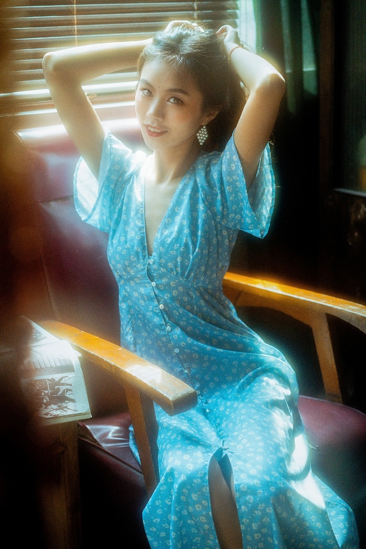 小清新美少女写真集,轻复古慵懒风甜酷少女写真