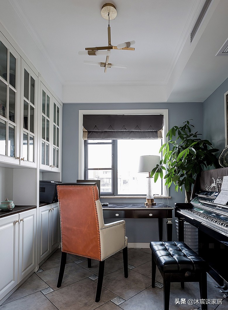 入门现代美式大气高端玄关,夫妻俩简单毛坯房装修