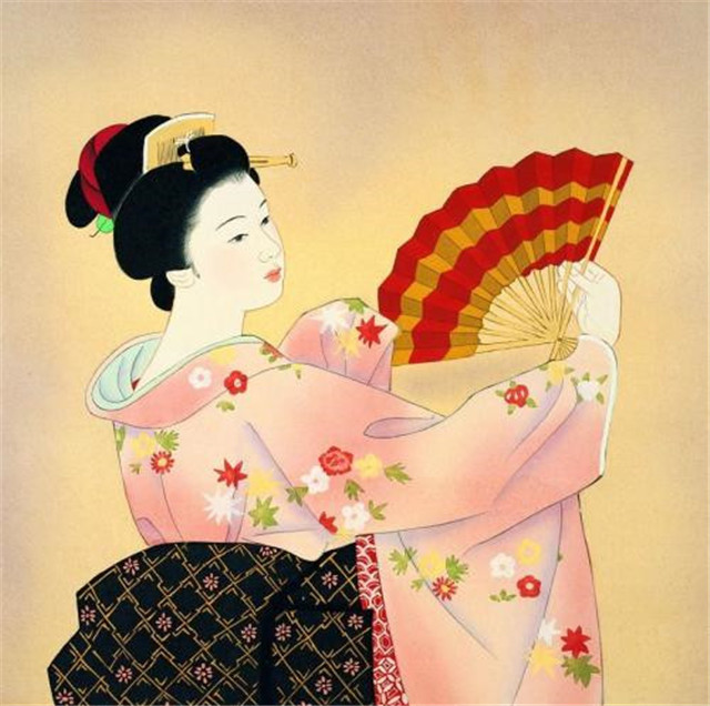 日本贵族折扇特色,日本折扇和中国折扇有什么区别