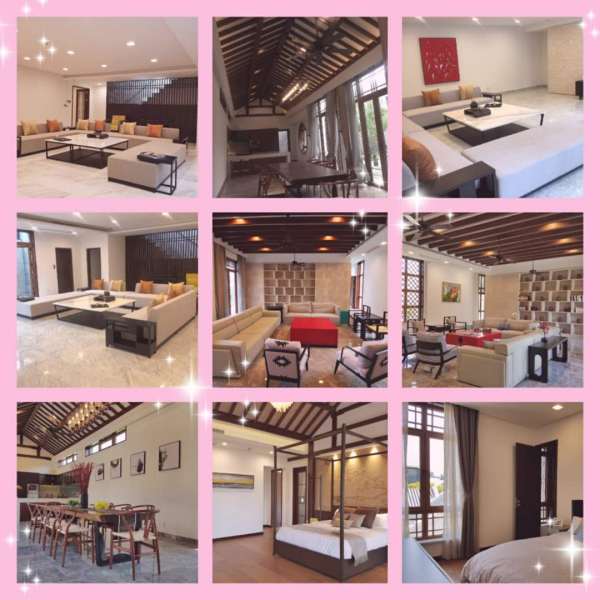 上海青浦苏式园林别墅,上海青浦带前后院的现代风别墅