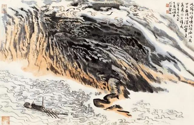 学画山水画的基础教程,小学画山水画的步骤和技巧