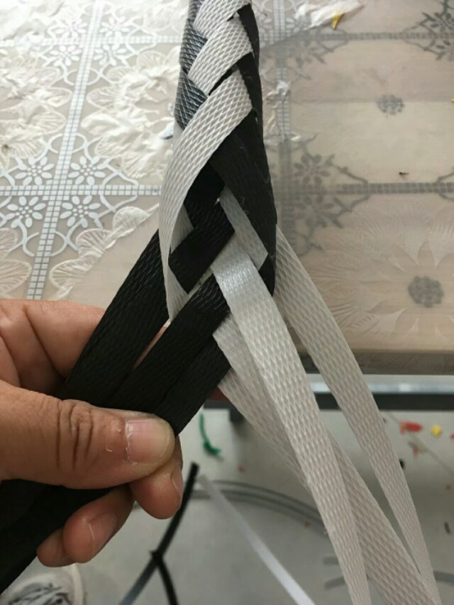 手工编织筐子立体花样图案教程,编筐图解