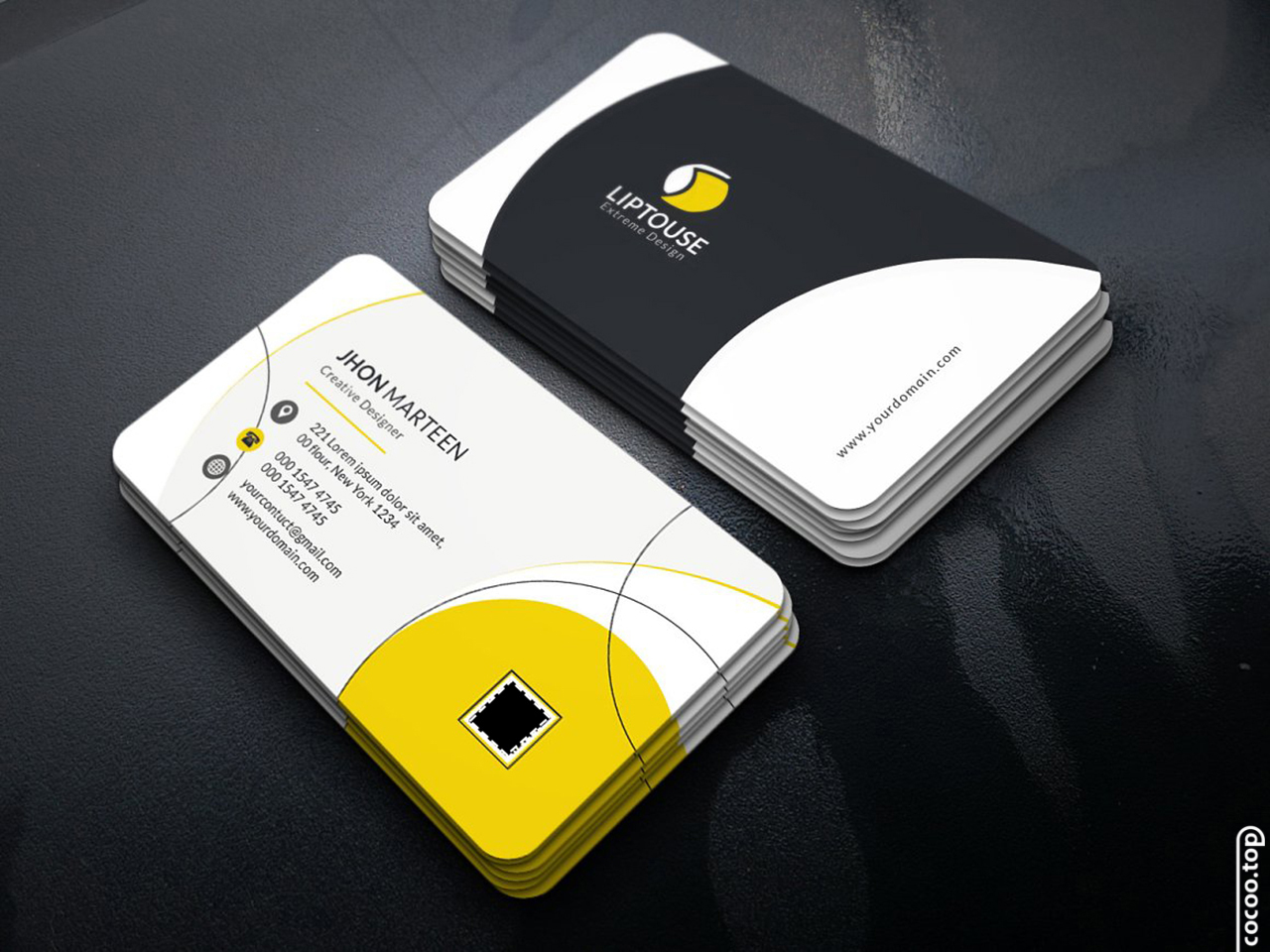 商务名片设计欣赏极致留白,商务名片设计欣赏简而雅