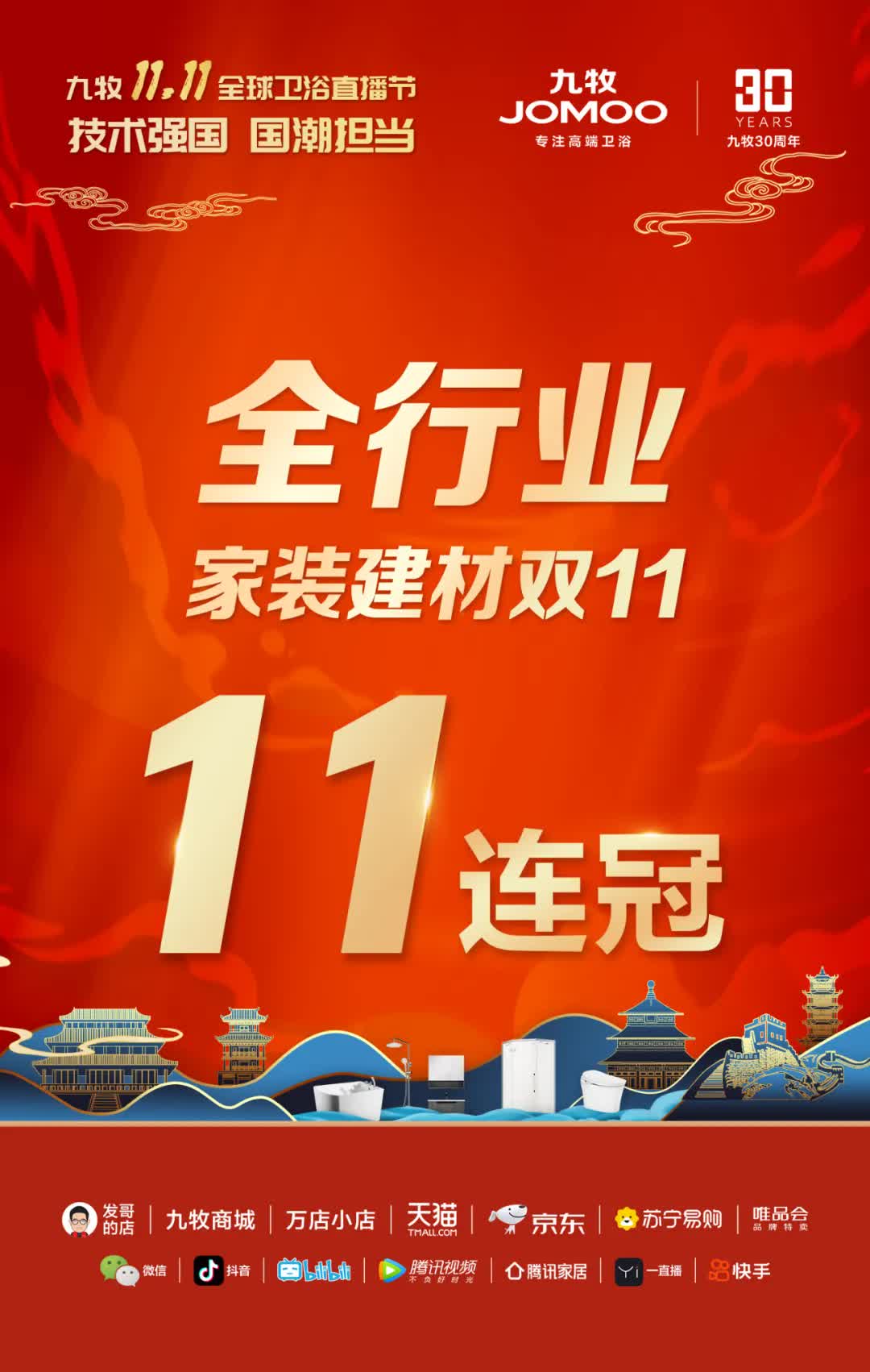 双11热度再减!瓷砖类目冠军“双黄蛋”,大角鹿第三名丨看点