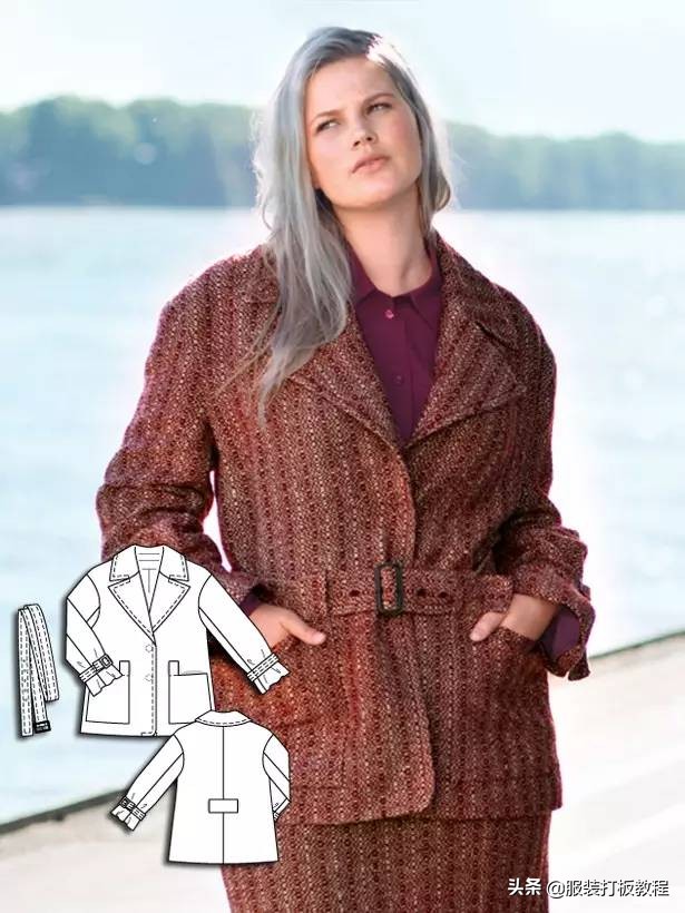 时装设计图手绘教程,服装制版图案大全