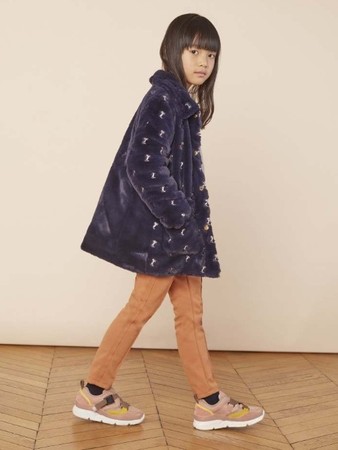 林心如花边教主布蕾克莱芙莉撞泰迪熊大衣童装也赶毛茸茸流行