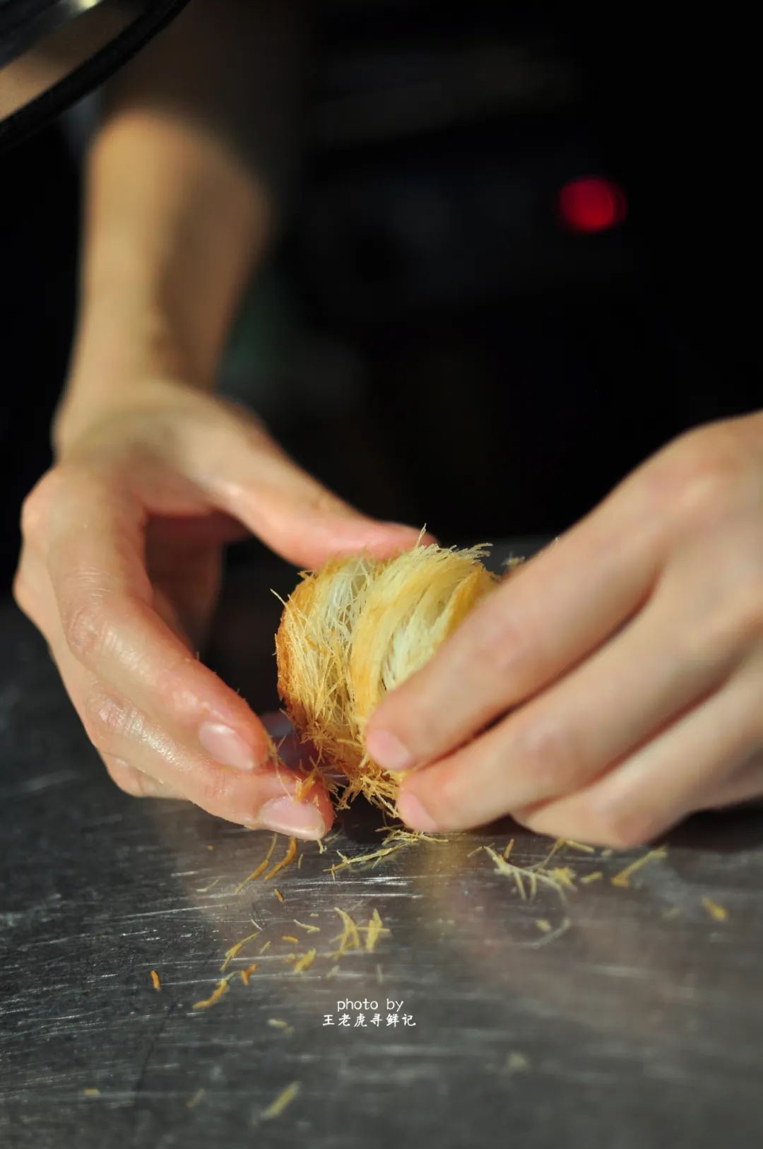 济南盘丝饼的正确方法视频,白糖油酥盘丝饼