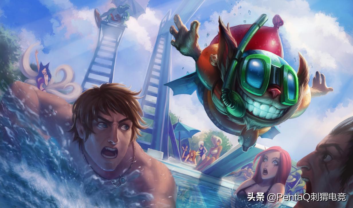 lol泳池派对男枪皮肤技能,lol男枪泳池皮肤视频