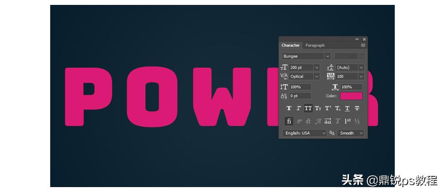 夜晚字体发光效果ps,字体ps发光