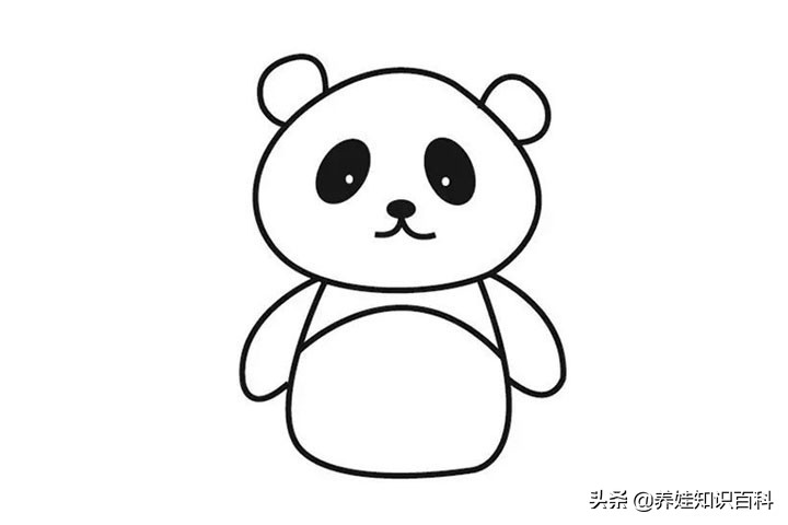 熊猫怎么画一年级又可爱又好看,熊猫怎么画儿童