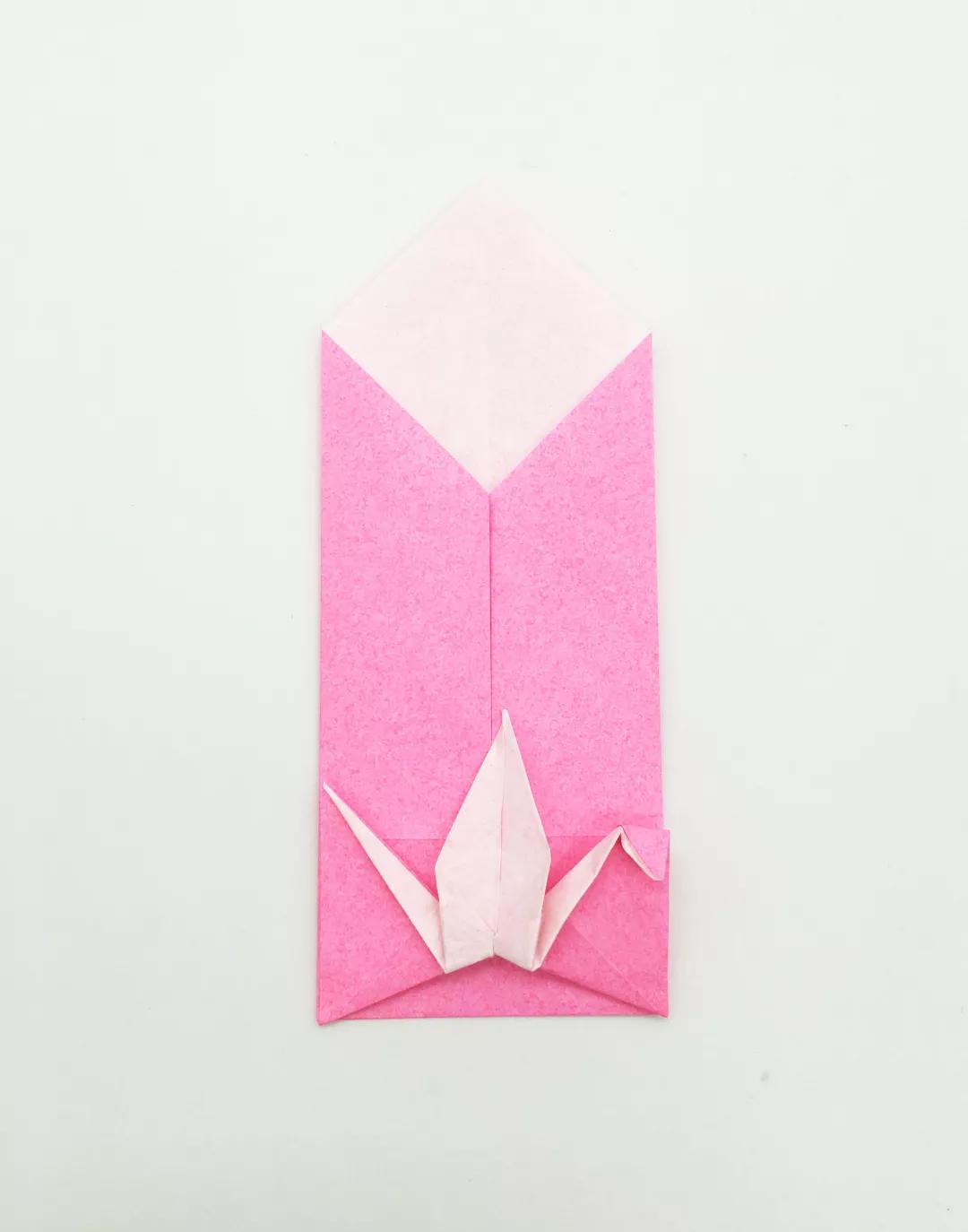 千纸鹤信封的折法简单慢动作,迷你千纸鹤的折法