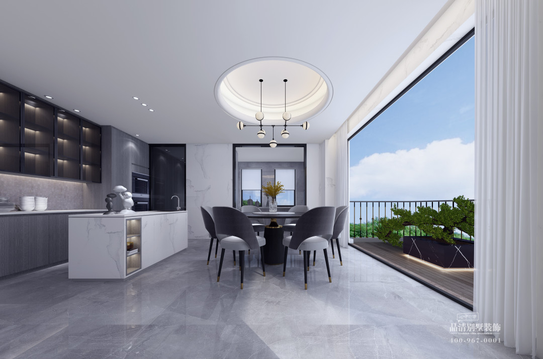 常州现代风格装修设计案例,常州别墅室内装修效果图