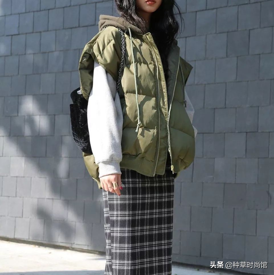 羽绒服裙子洋气,羽绒服裙子穿搭女高级感