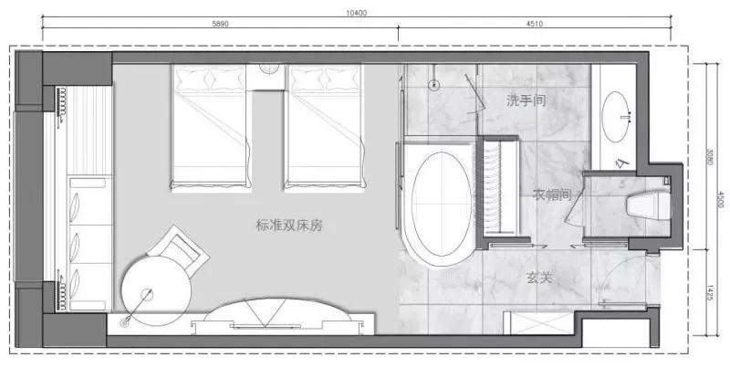 主题酒店30个房间怎么设计好,酒店标间和套房房间设计方案