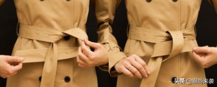 怎样给大衣的腰带系好看的蝴蝶结,大衣腰带后面打结方法不要蝴蝶结