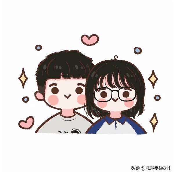 卡通头像女生简单可爱图文,卡通手绘可爱头像女生