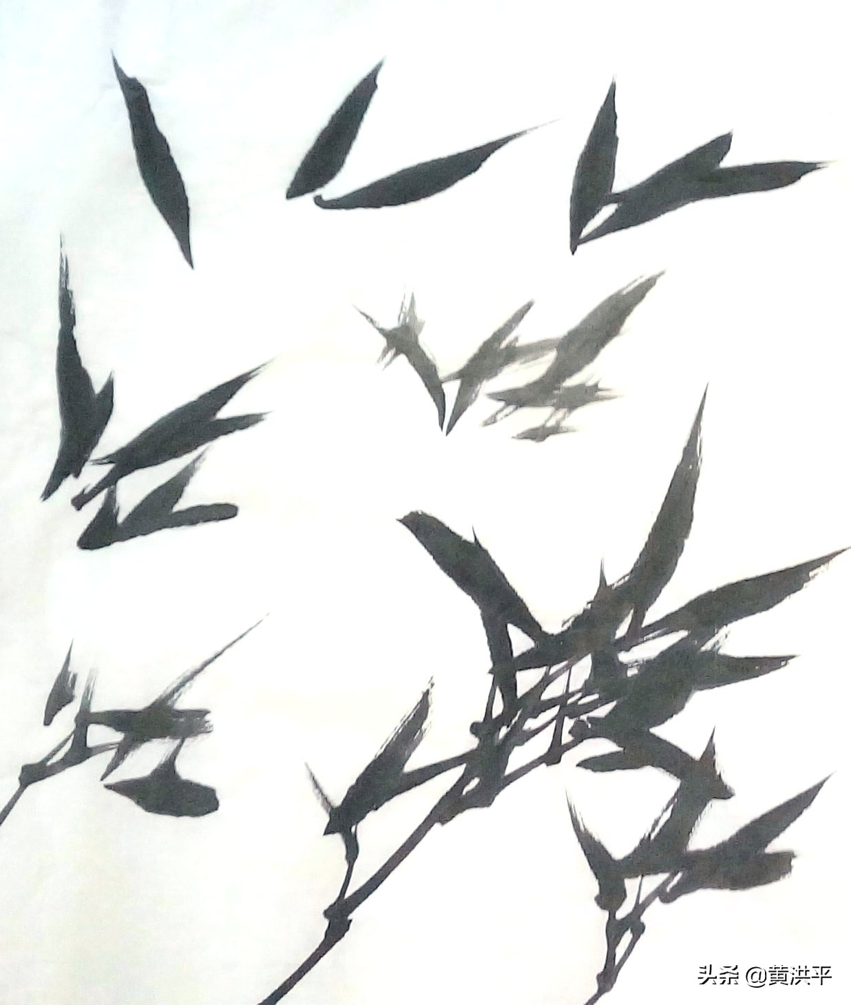 写意墨竹作品欣赏,墨竹画法简单作品