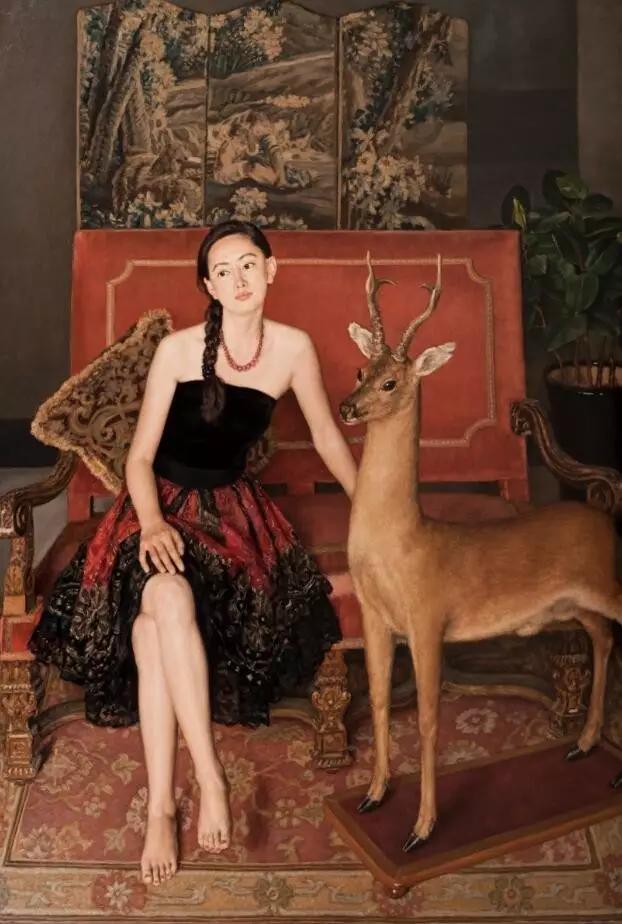 新婚作画拍卖,新婚画妻子