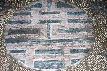 道路卵石地面铺装,鹅卵石路干铺装方法