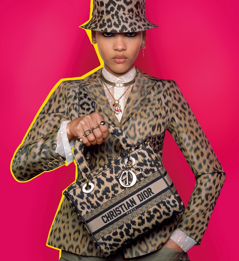 dior老花托特中号和大号哪个热卖,dior2023春夏蕾丝款托特包颜色