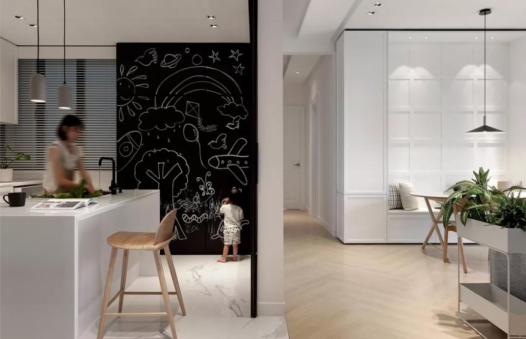 如何给孩子布置黑板墙,家长学校墙面布置