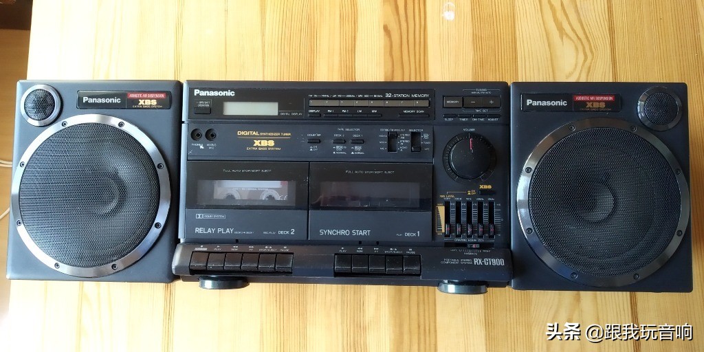 1989年松下PanasonicRX-CT900立体声和双磁带*放播**器音响效果好
