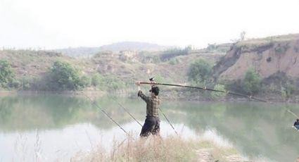 鲢鳙海竿怎么抛竿可以抛多远,海竿水怪钓鱼抛竿怎么抛