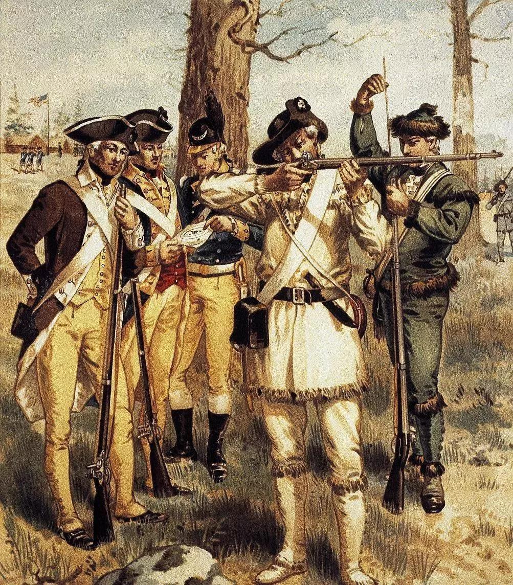 从历史上来看美国,美国独立战争的武器有哪些